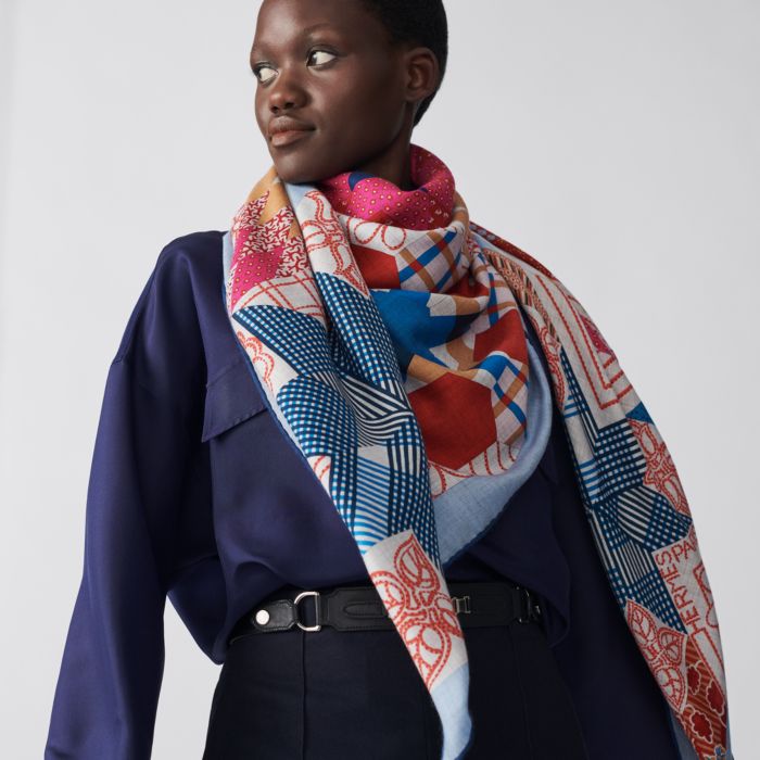 La Selle Imaginaire shawl 140 | Hermès USA